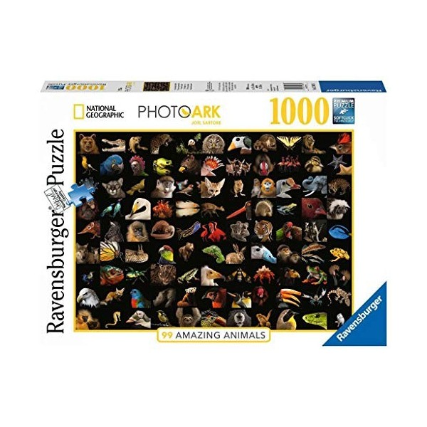 Ravensburger- Puzzle 1000 pièces 99 Animaux époustouflants National Geographic Natinal Gographic Adulte, 4005556159833, Néant