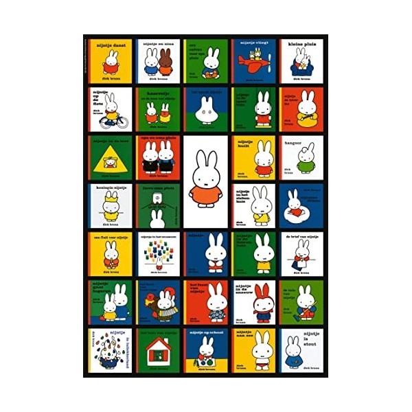 Ravensburger- Miffy bookcovers nijntje Puzzle, 171552, Multicolore