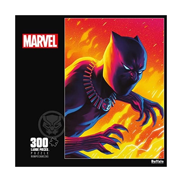 Buffalo Games - Marvel – Black Panther Unnofficial – Puzzle de 300 grandes pièces