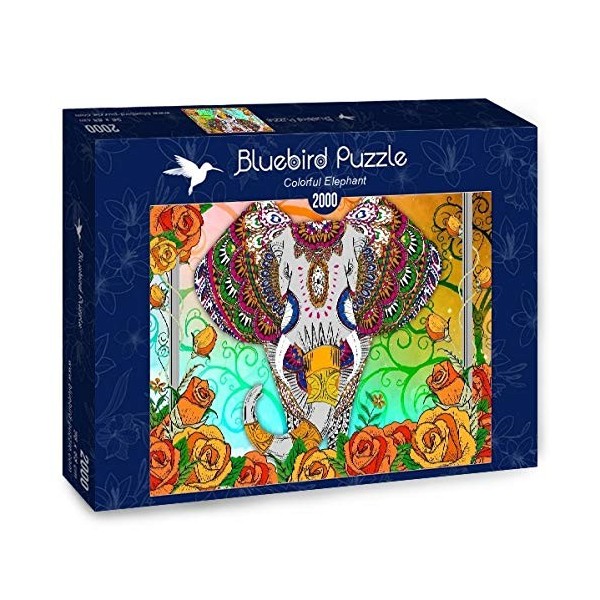 Puzzle 2000 pièces - Colorful Elephant