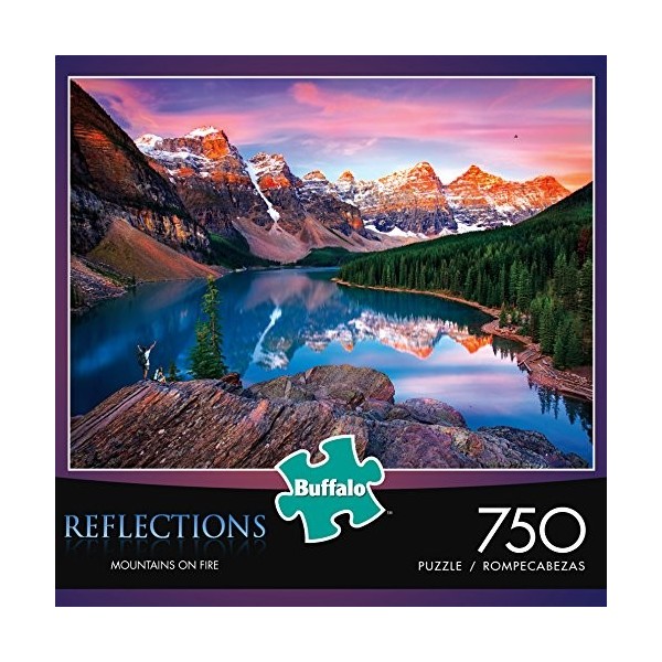 Buffalo Games Reflections: Mountains on Fire Jigsaw Bigjigs Puzzle 750 Piece by Buffalo Games