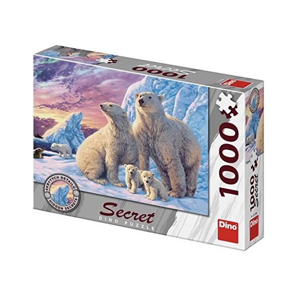 Dino Toys 532786 Puzzle secret dours polaires 1000 pièces