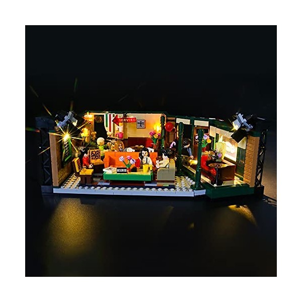 GEAMENT Jeu De Lumières pour Friends Central Perk TV Series - Kit Déclairage LED Compatible avec Lego Ideas 21319 Jeu Lego 
