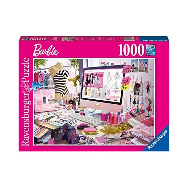 Ravensburger Puzzles Barbie pour Enfants et Adultes à partir de 12 Ans – 1000 pièces – Icône de Mode, 17518