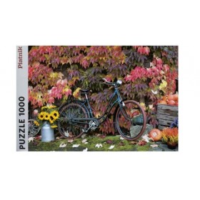 Piatnik- Puzzle de 1000 pièces-Impressions dautomne avec vélo rétro, 5582