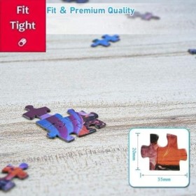 Puzzle Maison de Bonbons 1000 pcs Miotlsy rose Puzzle pour Adultes Puzzle Impossible Puzzles pour décoration de la Maison Adu