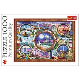 Trefl- Leuchttürme 1000 Teile, Premium Quality, für Erwachsene und Kinder AB 12 Jahren Puzzle, 10584, Multicolore