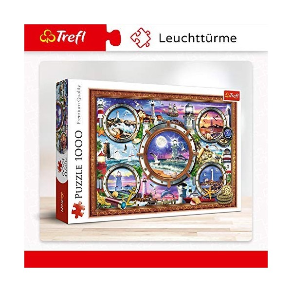 Trefl- Leuchttürme 1000 Teile, Premium Quality, für Erwachsene und Kinder AB 12 Jahren Puzzle, 10584, Multicolore