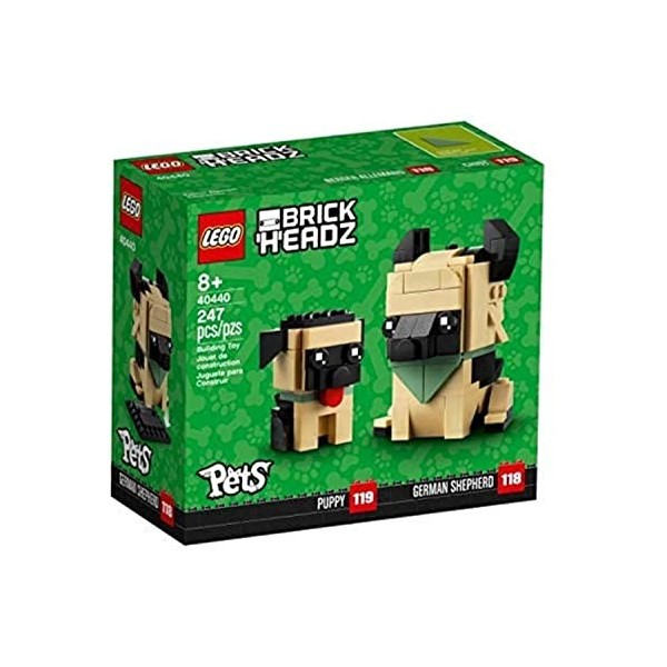 LEGO Brickheadz 40440 Ensemble Chiot et Berger Allemand