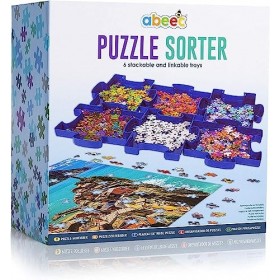 Abeec Ensemble de 6 Plateaux pour Puzzle - Idéal pour Organiser et Conserver Les Pièces de Votre Puzzle - Divisez Les Pièces 