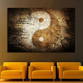 Puzzle 1000 pièces Yin Yang Symbole Peinture Décorative Zen Style Art Photo puzzle 1000 pieces Grands loisirs de vacances ，Je