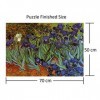 Deerbird Puzzle 1000 pièces Van Gogh : Irises - Série célèbre peinture - Puzzles de qualité 1000 pièces pour adultes et adole