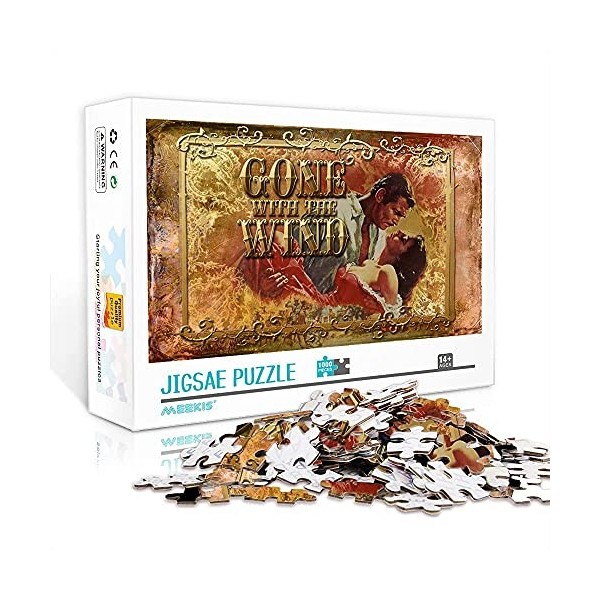 ALKOY Puzzles Pour Adultes 1000 Pièces Autant En Emporte Le Vent 1000 Pièces Puzzle de Qualité Supérieure Jeu Stimulant Pour 