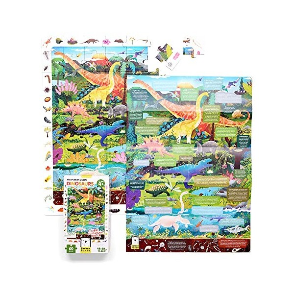 Banana Panda 49112 Dinosaures Puzzle Dinosaure Activité Assignation Jeu