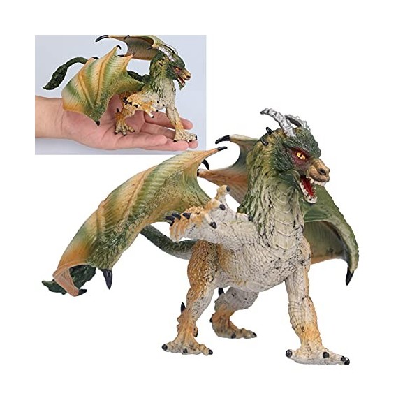 Modèle de Dragon réaliste Figurines de Dragon Volant en Plastique Jouet Dragon Ancien réaliste pour Les 3 Ans et Plus