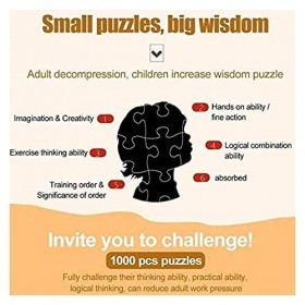 en Bois Puzzles 3D pour Enfants de 8 à 10 Ans, Puzzles de Jigsaw 1000 pièces, Puzzles de Noël pour Enfants, Puzzles pour Adol