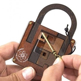 DAZLOR Haut niveau de difficulté IQ Lock Puzzle Jeu de réflexion classique pour adultes