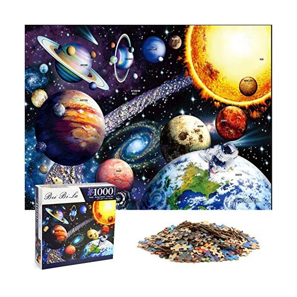 SHINROAD Lot de 1000 puzzles neuf planètes, jouets éducatifs, cadeaux pour développement intellectuel, pour adultes et enfant