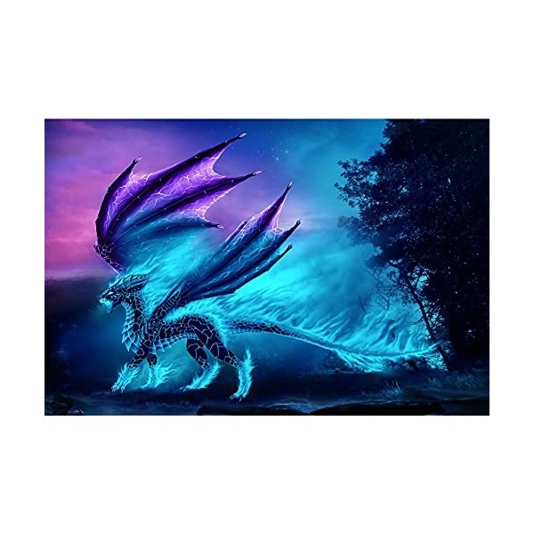 WACYDSD Puzzle Adulte 1000 Pièces Dragon dans Les Montagnes Puzzle Classique Puzzle Adulte Kit De Bricolage Jouet en Bois Cad