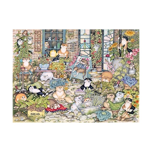 Ravensburger Crazy Cats The Good Life 500 Piece Jigsaw Puzzle for Adults & Kids Age 10 Years Up