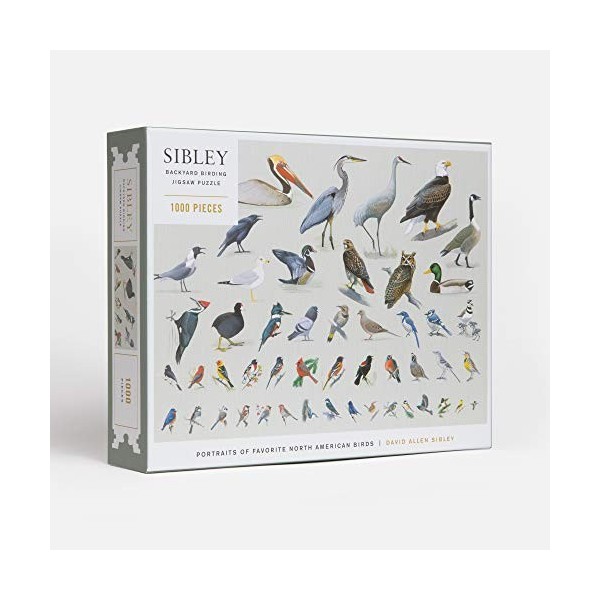 Sibley Backyard Birding Puzzle: 1000-Piece Jigsaw Puzzle withPortraits of Favorite North American Birds: Jigsaw Puzzles for A