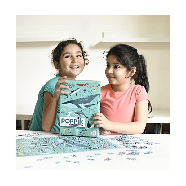 Poppik Puz07 Puzzle éducatif pour Enfants à partir de 7 Ans 500 pièces