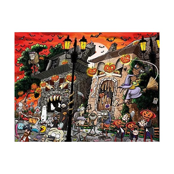 All Jigsaw Puzzles AJP12999 Chaos on Halloween 500 pièces 1000 