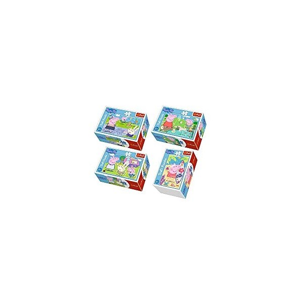 Trefl 54 el. Mini Peppa Pig WesoĹy dzieĹ Ĺwinki Peppy [Puzzle]