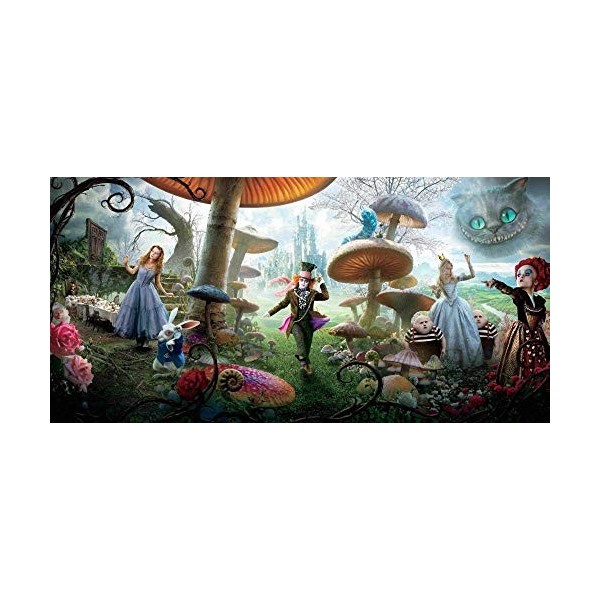 ALKOY Puzzle 1000 Pièces Pour Adultes, Adolescents, Enfants, Éducation, Série Alice Au Pays Des Merveilles, Affiche Lj, Éduca