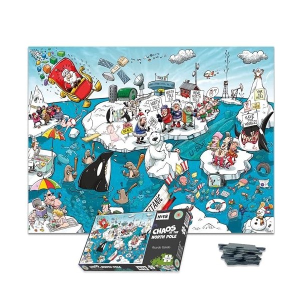 All Jigsaw Puzzles- Chaos au Pôle Nord-Puzzle de 1000 pièces, AJP13001