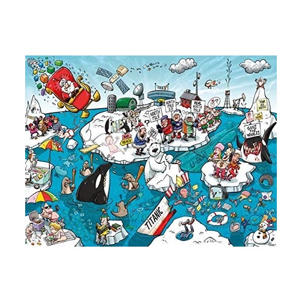 All Jigsaw Puzzles- Chaos au Pôle Nord-Puzzle de 1000 pièces, AJP13001