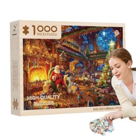 FOUNCY Puzzle de 1000 pièces pour Adultes - Scène chaleureuse de Mariage de Noël Grand - Décorations dintérieur Mignonnes, a