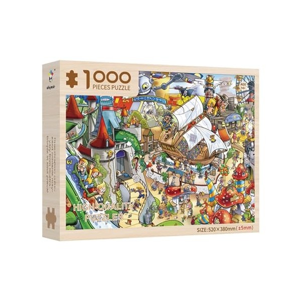 FOUNCY Puzzle de 1000 pièces pour Adultes - Scène chaleureuse de Mariage de Noël Grand - Décorations dintérieur Mignonnes, a