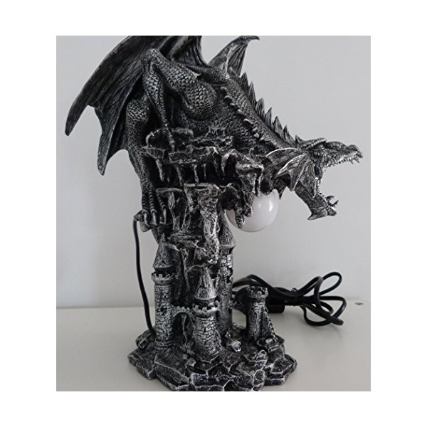 Statuette Dragon, Lampe Dragon HT 31 CM , Figurine Dragon