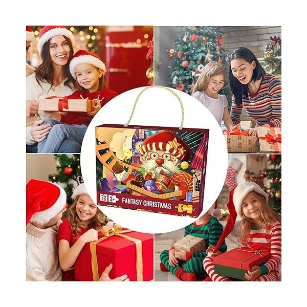 puzzlegame Puzzle sur Le thème de Noël | Puzzle de Noël décoratif pour,Jouets de pré-Maternelle pour Centre déducation préco