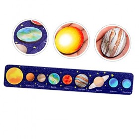 ibasenice 2 Pièces Énigme du Système Solaire Puzzle Dassociation Détoiles Jouets De Tri des Planètes Jouets Interactifs pou
