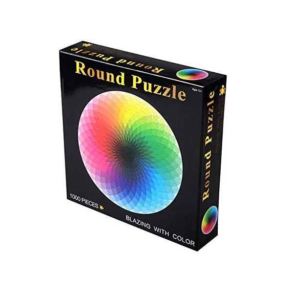 LZC Puzzle Adulte 1000 pièces Arc-en-Ciel Puzzle décompression Jouets Haute difficulté Puzzle défi Mille Couleurs Arc-en-Ciel