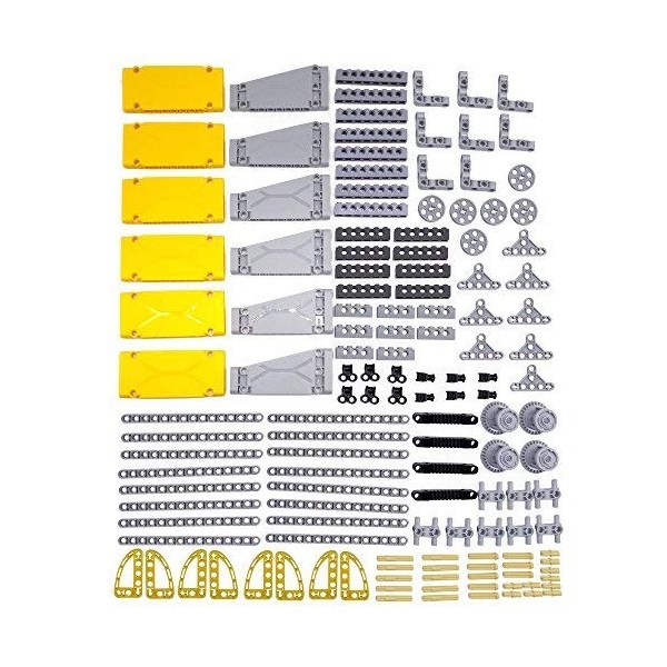 BIOZEA Technic Parts - 128 pièces - Pièces Techniques compatibles avec Lego Technic Parts