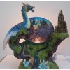 Statuette Dragon, Lampe Dragon ET Chateau, Lampe DAMBIANCE Dragon, Figurine Dragon