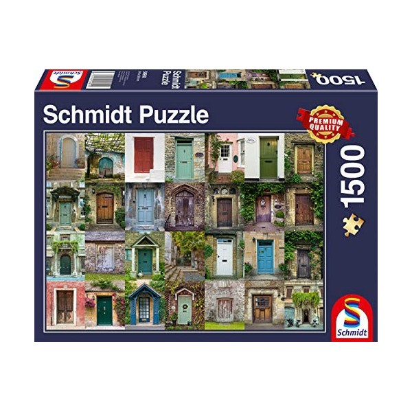 Schmidt Collage of Doors 1500 Piece Jigsaw Puzzle