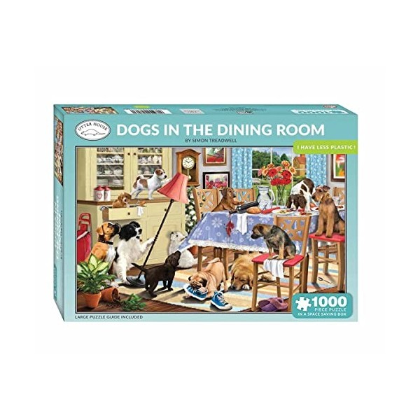 Jigsaw Rectangular - Dogs in The Dining
