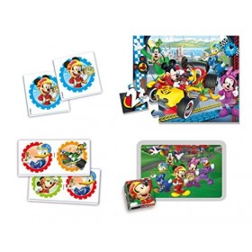 Clementoni Edukit 4 en 1-Mickey Top Départ-Jeu éducatif-Disney- 13760