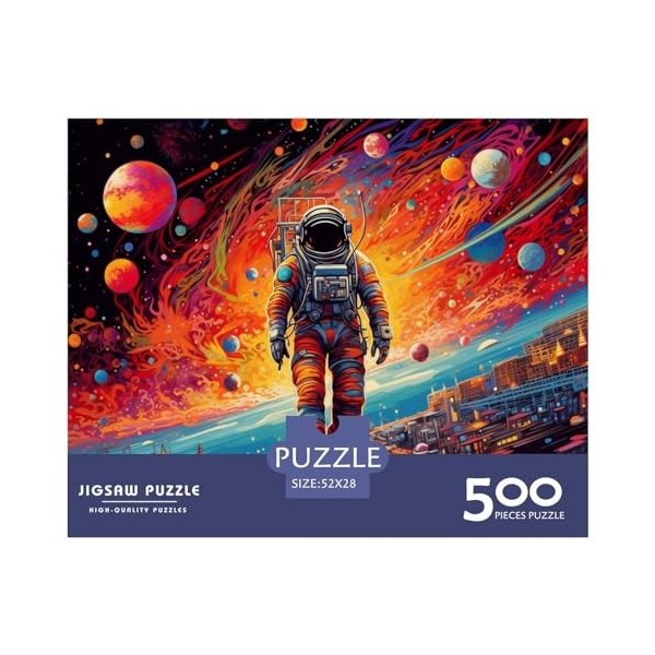 Puzzle en Bois pour Adultes, 500 pièces 52x38cm , Ciel étoilé, Jeu de Voie lactée, Cadeaux danniversaire et de Noël pour Co