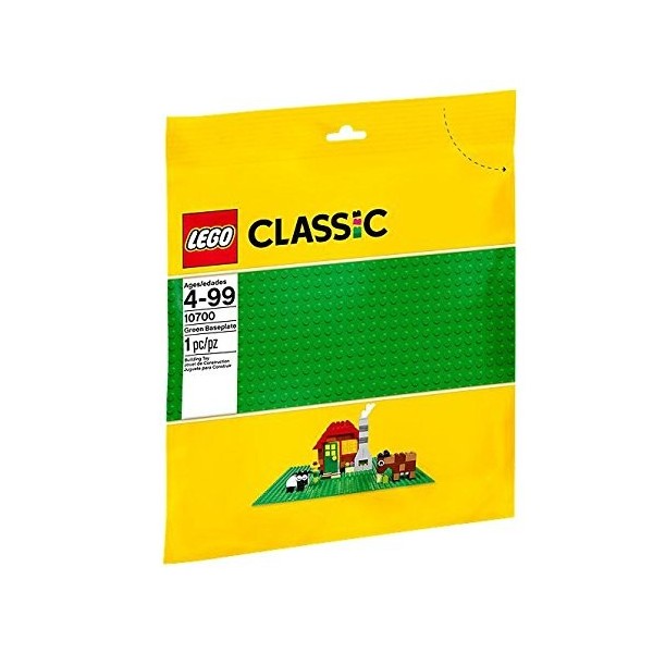 Steinchenwelt Lego Classic 10700 Lot de 2 plaques de Construction Vertes + 10714 Bleu