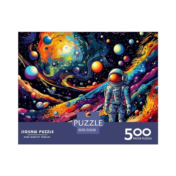 Puzzles de pièces de Ciel étoilé pour Adultes, Puzzle carré créatif de la Voie lactée pour Adultes et Enfants, Puzzles en Boi