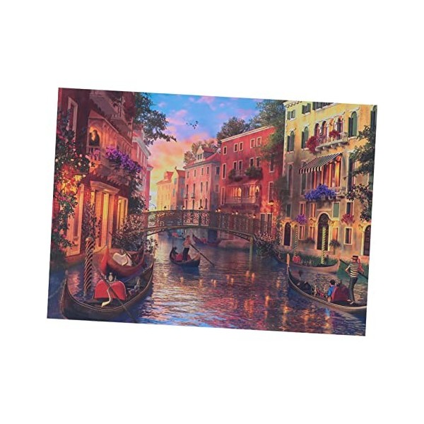 1000 Pièces Puzzle Adulte scie sauteuse Jouet Adulte Les Jouets denfants énigmes Paysage de Venise Puzzles Casse-tête pour E