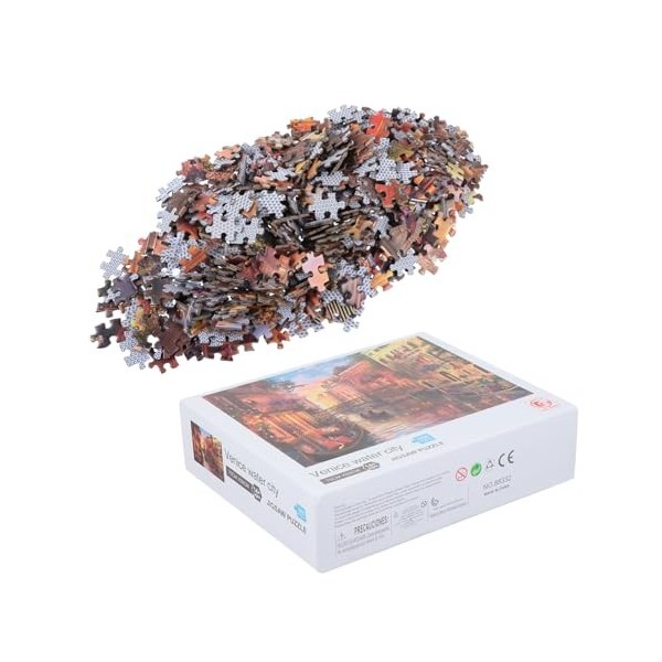 1000 Pièces Puzzle Adulte scie sauteuse Jouet Adulte Les Jouets denfants énigmes Paysage de Venise Puzzles Casse-tête pour E