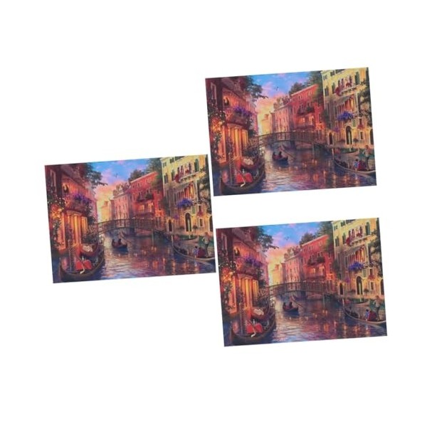 1000 Pièces Puzzle Adulte scie sauteuse Jouet Adulte Les Jouets denfants énigmes Paysage de Venise Puzzles Casse-tête pour E