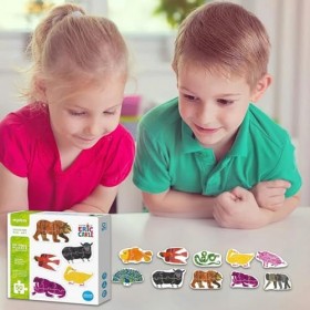 Chafferer Puzzles pour Tout-Petits, Puzzles danimaux de la Ferme - Jouets de Puzzle en Papier Mignons pour la cognition Anim