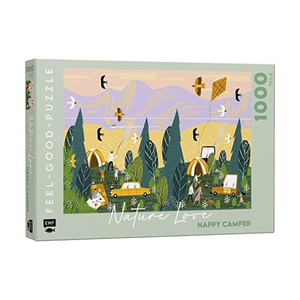 Feel-Good-Puzzle 1000 Pièces - Nature Love : Happy Camper